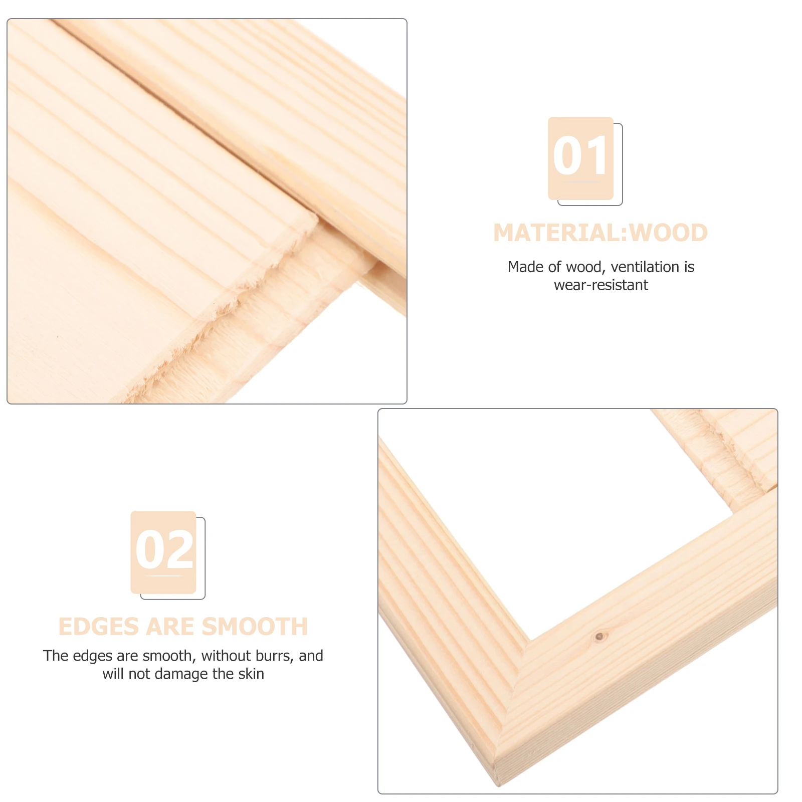 

Wooden Ventilation Panel Grille for Steam Room Bath Ceiling Smooth Edges Easy Installation Spa Equipment