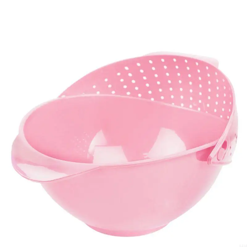 2025 New 1Pc 2 in 1 New Vegetable Basin Wash Rice Sieve Fruit Bowl Fruit Basket Kitchen