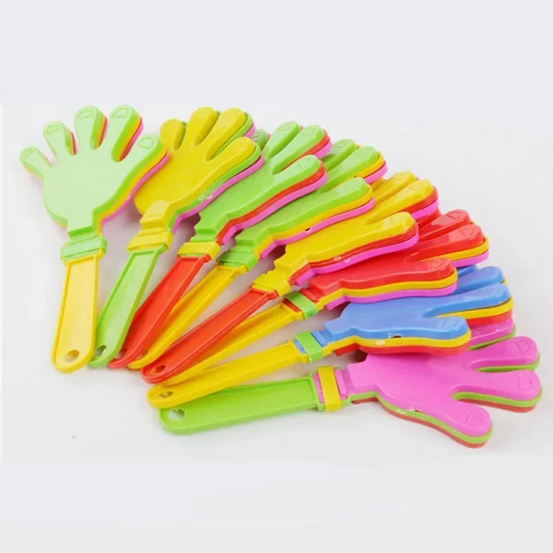 3Pcs Color Random Fashion Colorful Hand Clapper Props Children Palm Clap Cheering Birthday Gift Party Favors Clapping Toys