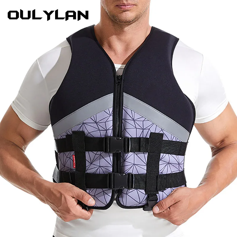 

Oulylan Kayak Life Vest Adults Surf Life Jacket Jet Ski Motorboats Raft For Boats Fishing Vest Swimming Drifting Water Rescue