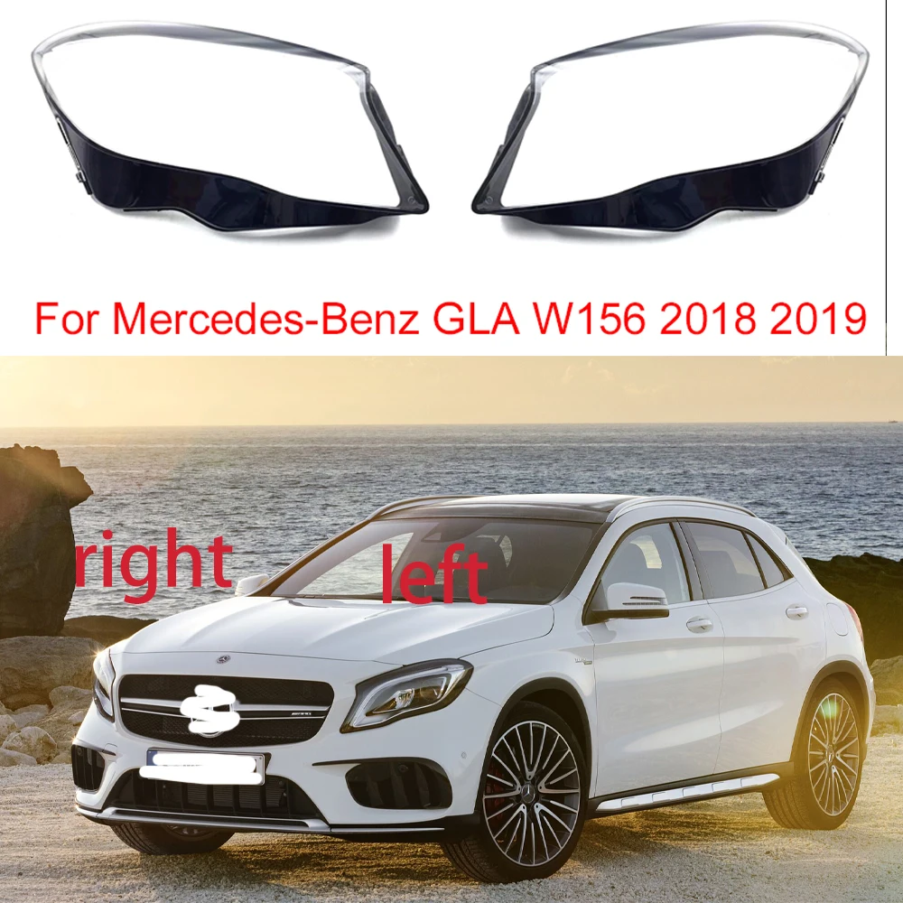 

Абажур для передней фары автомобиля Mercedes-Benz GLA W156 2018 2019 из оргстекла чехол для передней фары левая/правая боковая крышка объектива