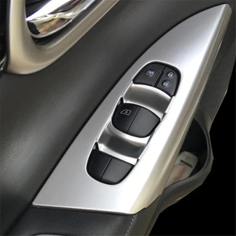 

WELKINRY для Nissan Sentra B17 7-го поколения Pulsar 2013–2019 Sylphy 3-го поколения автомобильный дверной подлокотник, оконный подъемник, ручка переключателя, накладка