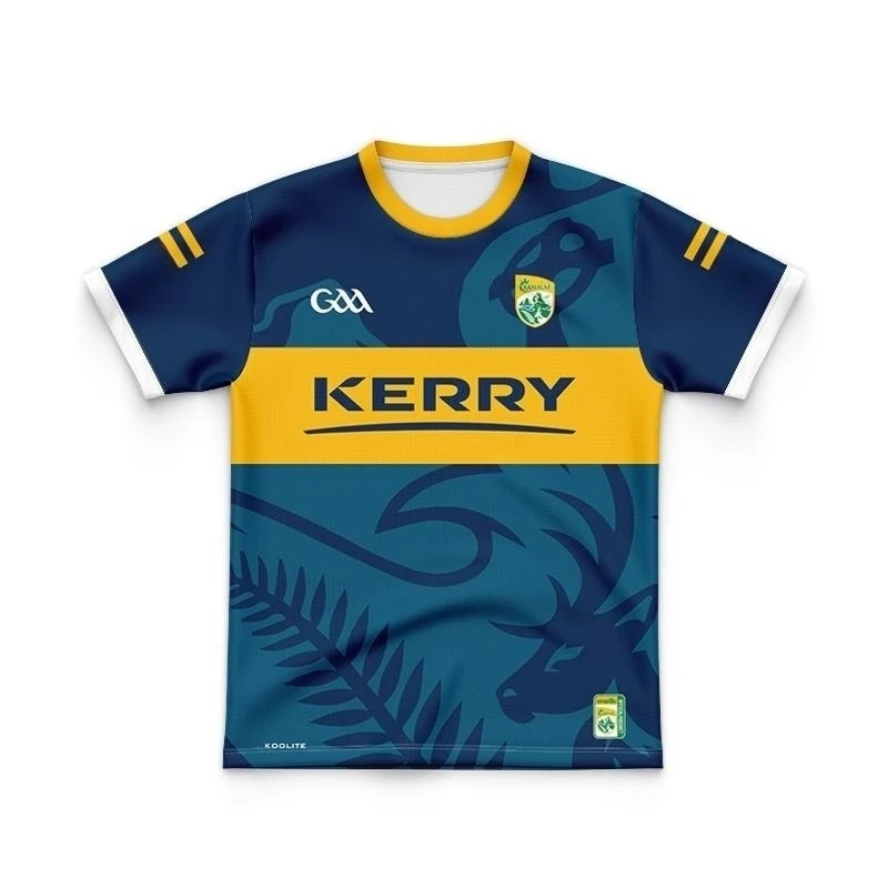 Jersey de entrenamiento en casa Kerry GAA para hombre, ropa de Rugby, de portero, cómoda y transpirable, con estilo, 2024, 2024/25