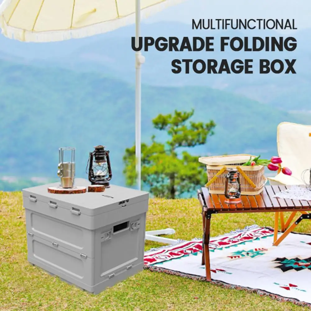 

Portable Outdoor Refrigerator Table Portable Folding Table with Storage Capacity Parking Warning Sign for Outdoor for Patio