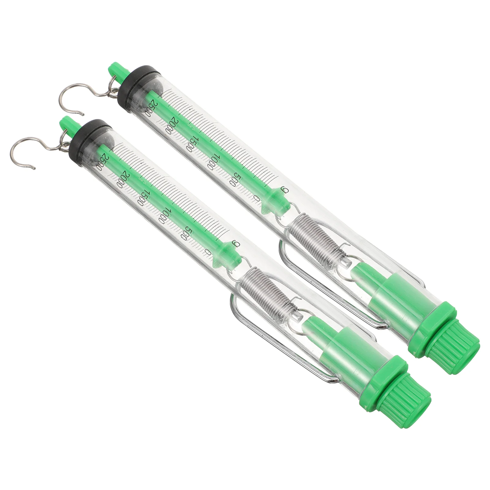 

2Pcs Cylinder 25N 2500g Spring Balance Transparent Scale Physics Tools Cylinder Dynamometer Laboratory Equipment