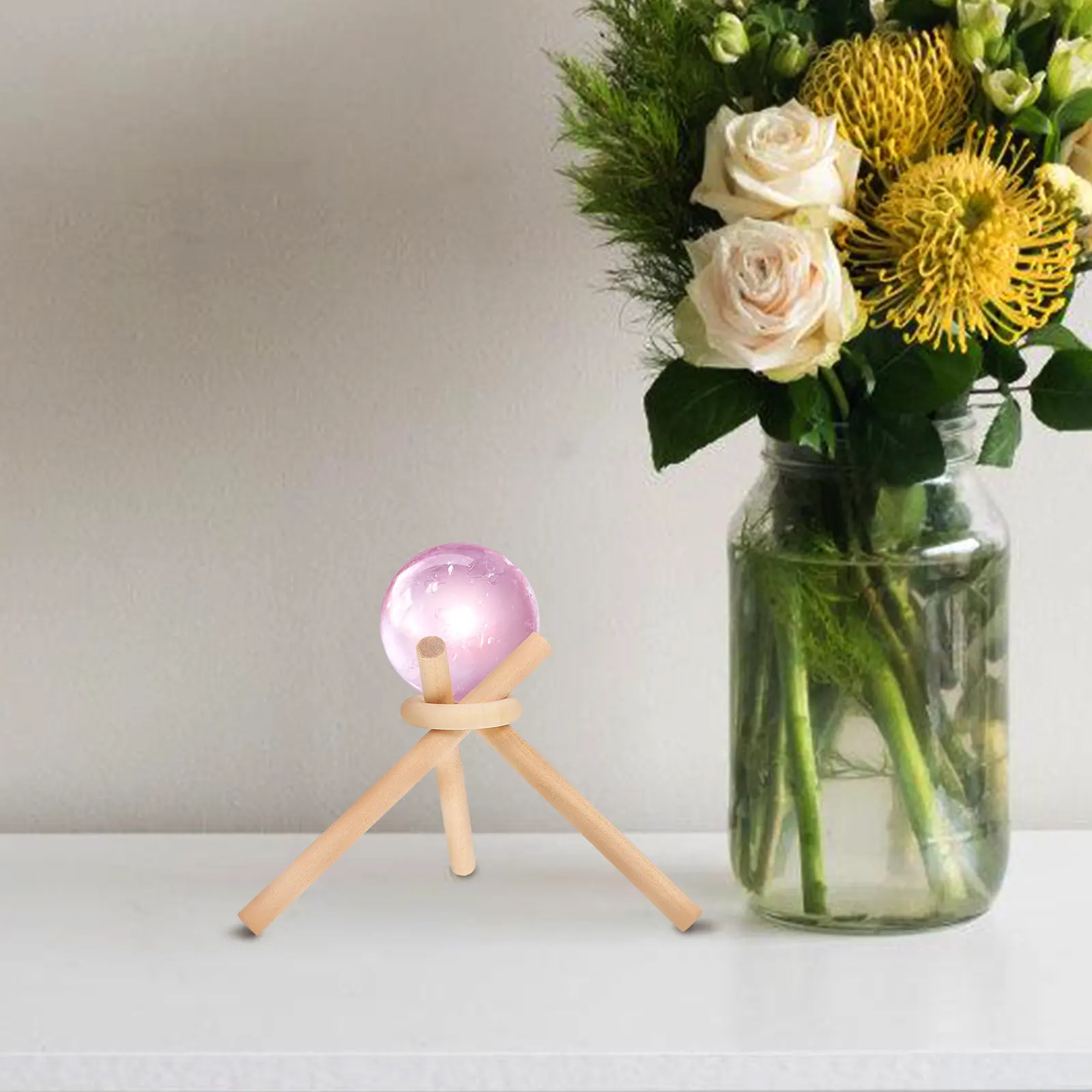 Solid Wood Makeup Sponge Holder Stand Beauty Sponge Storage Organizer Powder Puff Drying Holder Vanity Desk Accessory