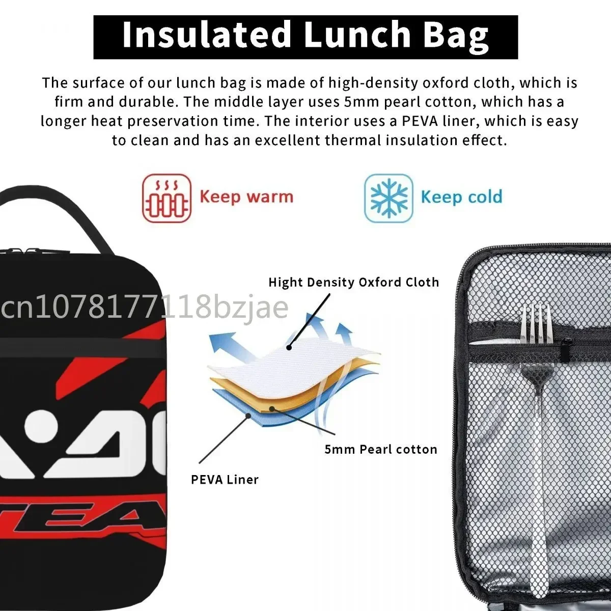 حقيبة غداء Sea Doo Team Rxt Brt Marine Lunch Tote حقيبة غداء حرارية للنزهات