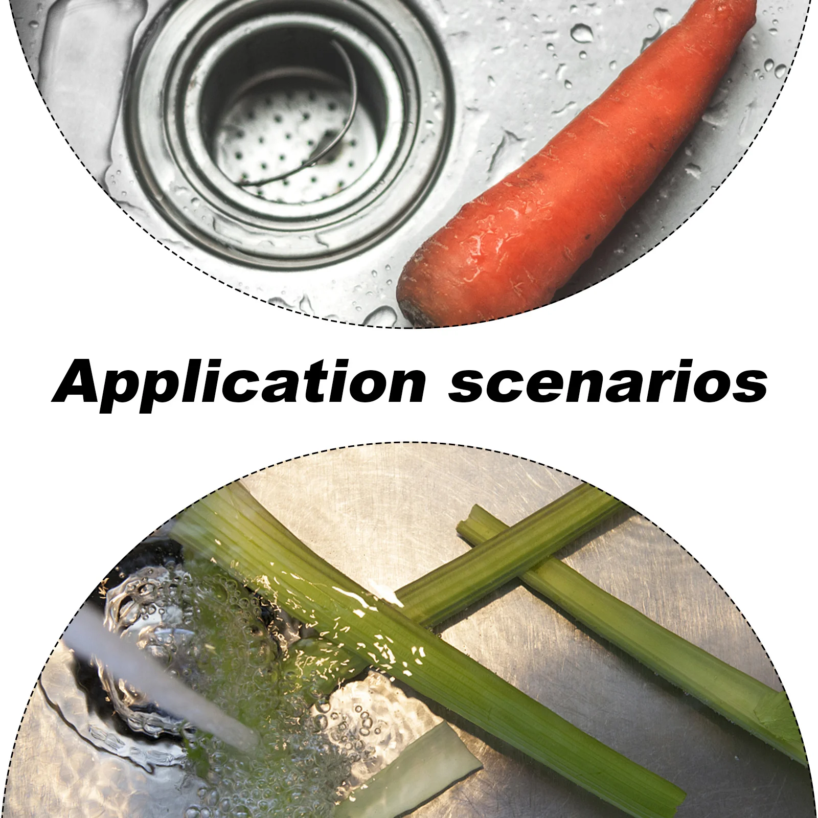 2 مجموعة مصفاة حوض سلة الفولاذ المقاوم للصدأ غرامة شبكة تصميم متعدد حفرة ل بالوعة المطبخ تصفية تصفية أداة دائم سهلة التنظيف #6