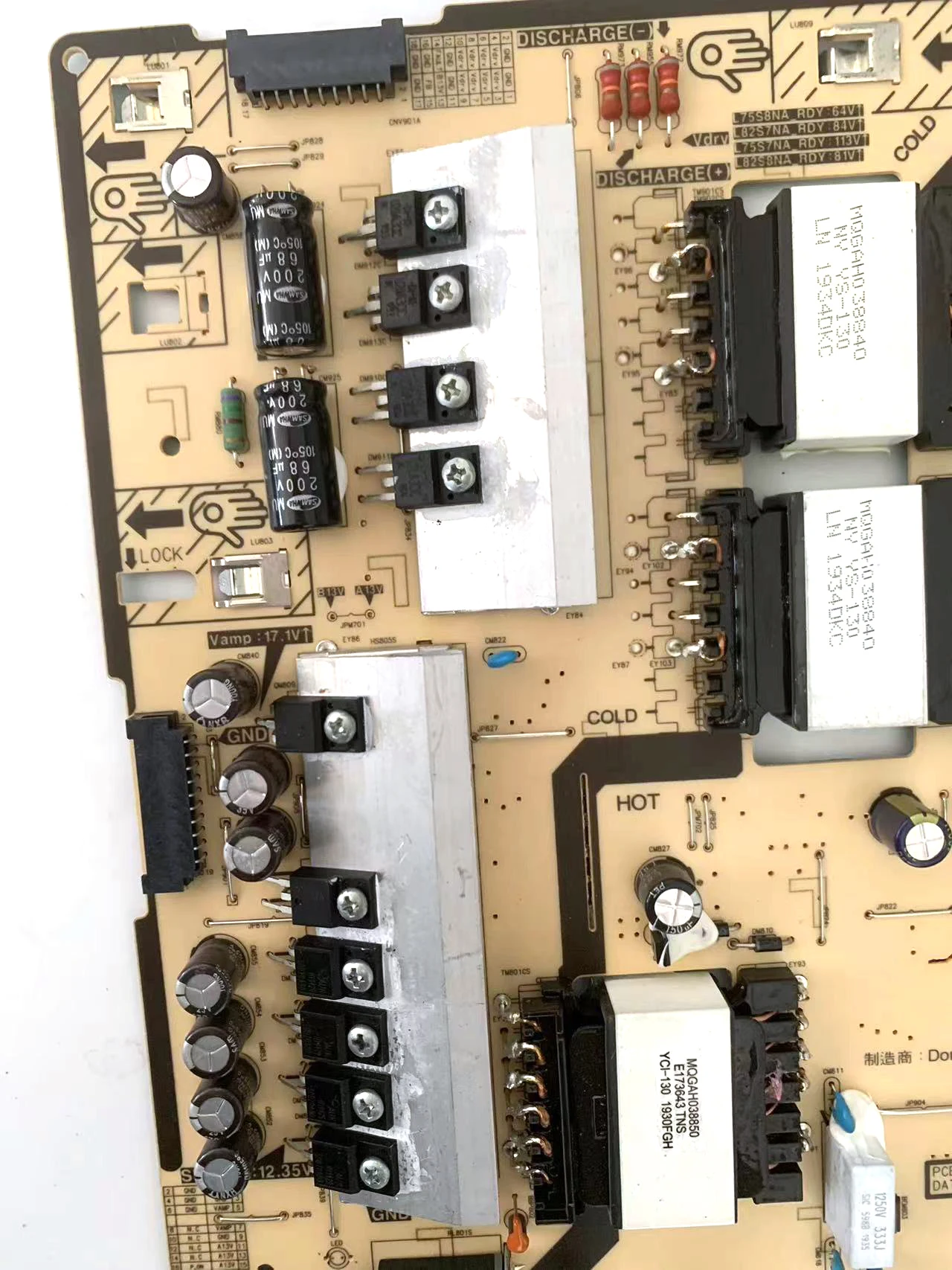 Echt BN44-00983C L75s7na_rdy Voedingsplaat Is Getest Om Correct Toepasbaar Te Werken Voor Lcd Tvs Qn75q70raf Qn75q7draf