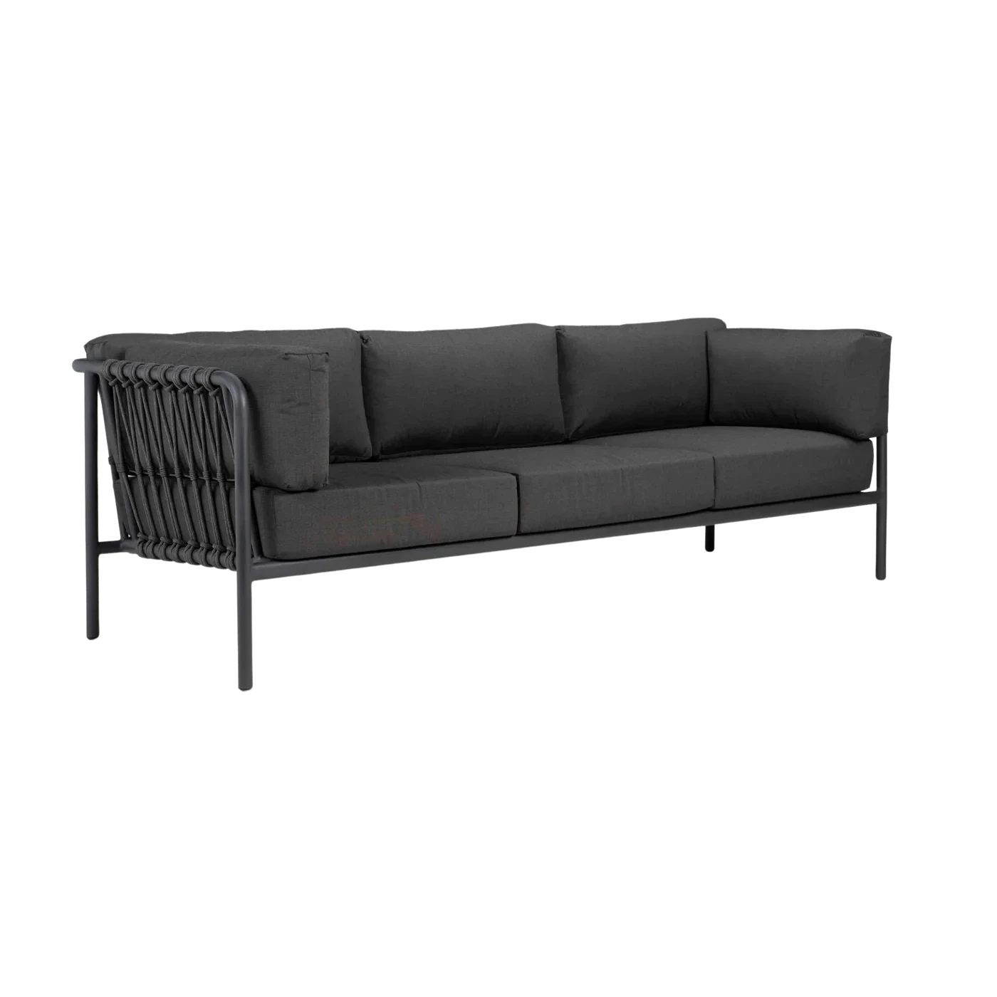 

Aluminum Frame Outdoor Sofa with Rope Woven Design for Courtyard Leisure Garden Villa Homestay Club-Outdoor Furniture Set