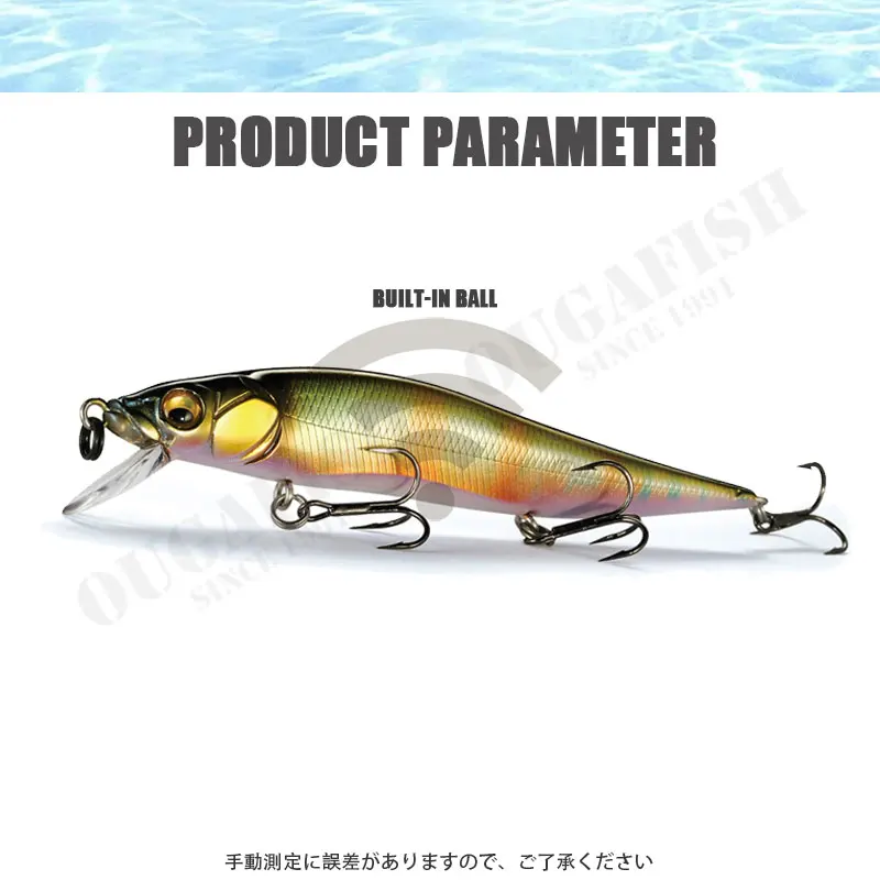 2022 Fishing Lure Minnow 10.5g 98mm Suspend Water Jerkbait Peche Accessoire Leurre Brochet Fish Isca Artificial Fishing Tackle