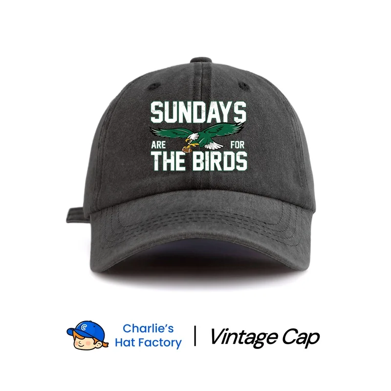 1 pc sundays Print Washed Baseball Cap, Classic Casual Stylish Vintage Soft Sweatband Adjustable Size Lightweight