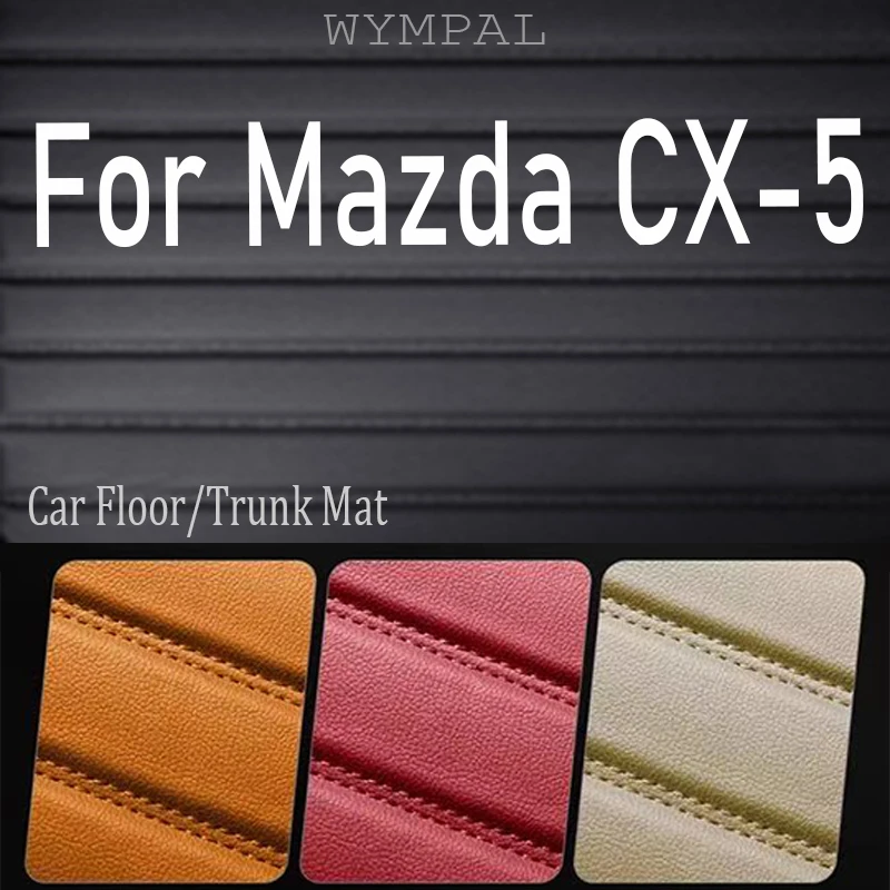 

Luxury Car Floor Mats For Mazda CX-5 CX5 KF 2017~2023 Leather Luxury Mat Rugs Carpet Full Set Auto Interior Parts Accessories