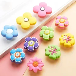 Creative Cartoon Environmental Protection Silicone Children's Room Door Handle Flower Drawer Shoe Cabinet Knob Handle