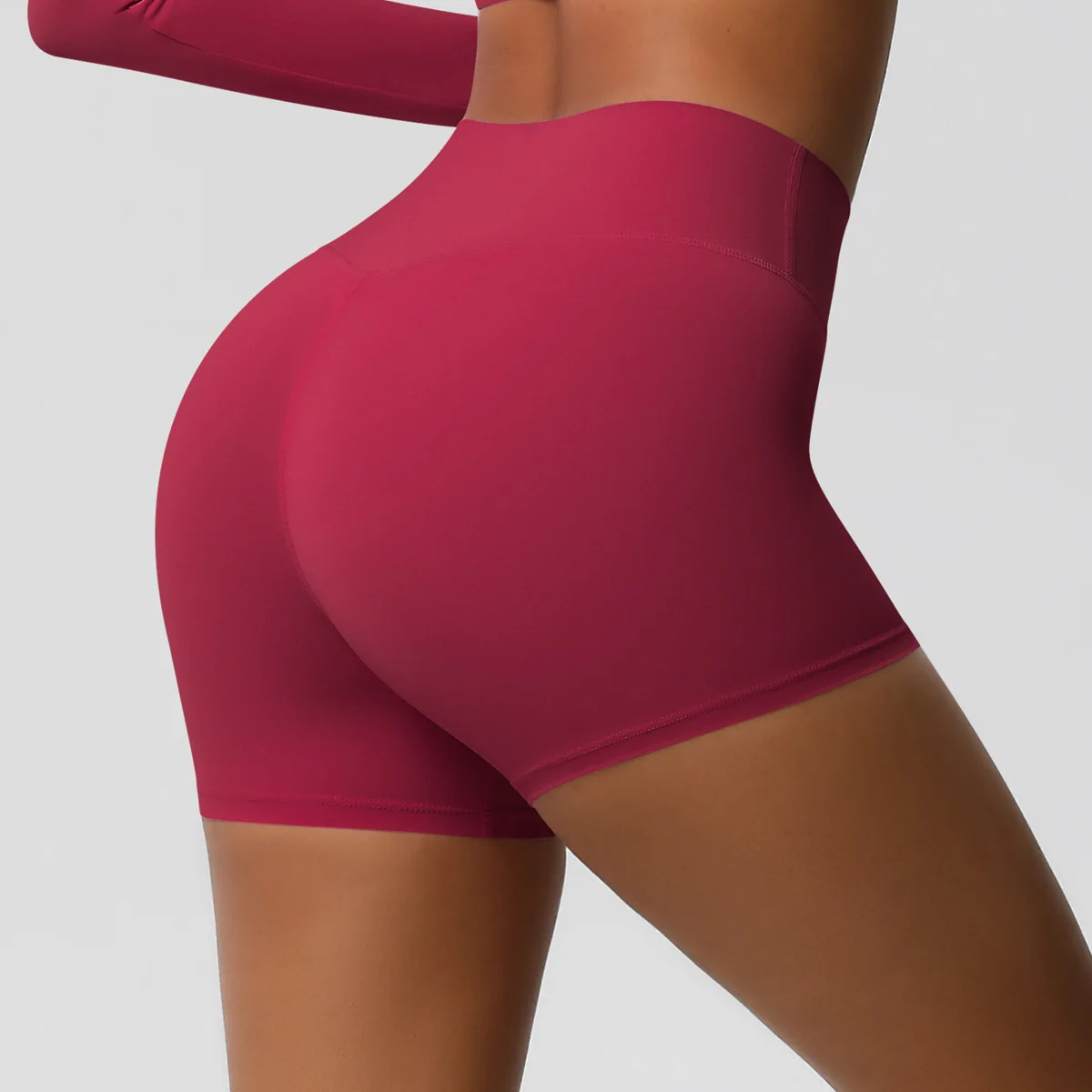 MIML MIML Women's Push-Up Gym Shorts Yoga Fitness Sportswear Summer Workout Wear in Coffee White Red - Breathable Active Wear - Aliexpress Deal