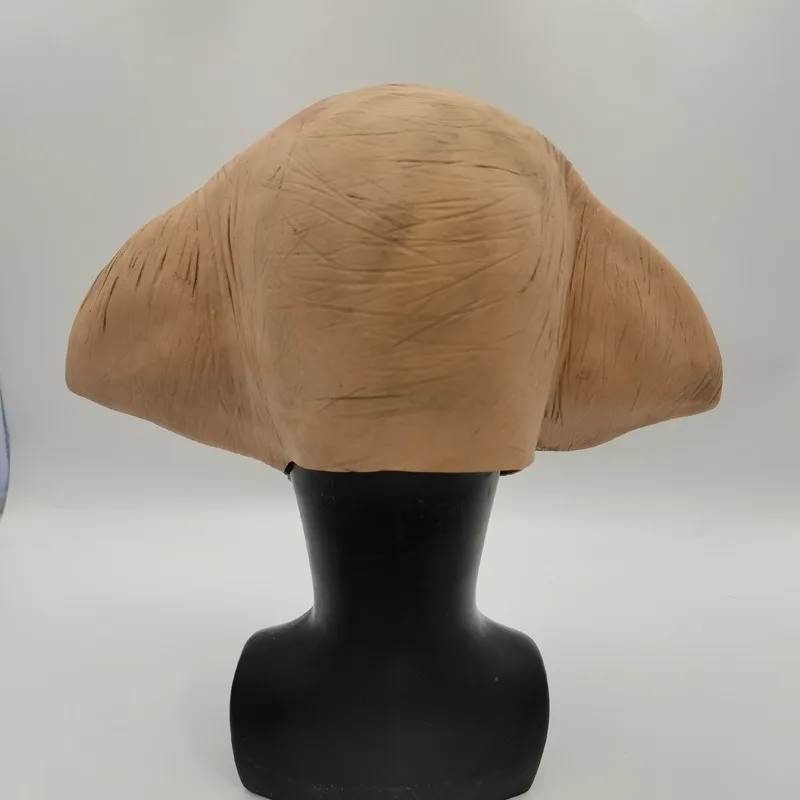 Máscara de Cosplay, elfo mágico, Dobby, máscara de látex, accesorios de vestir para fiesta de Halloween, habitación de terror, Casa Encantada, auriculares de personaje de película de Harry