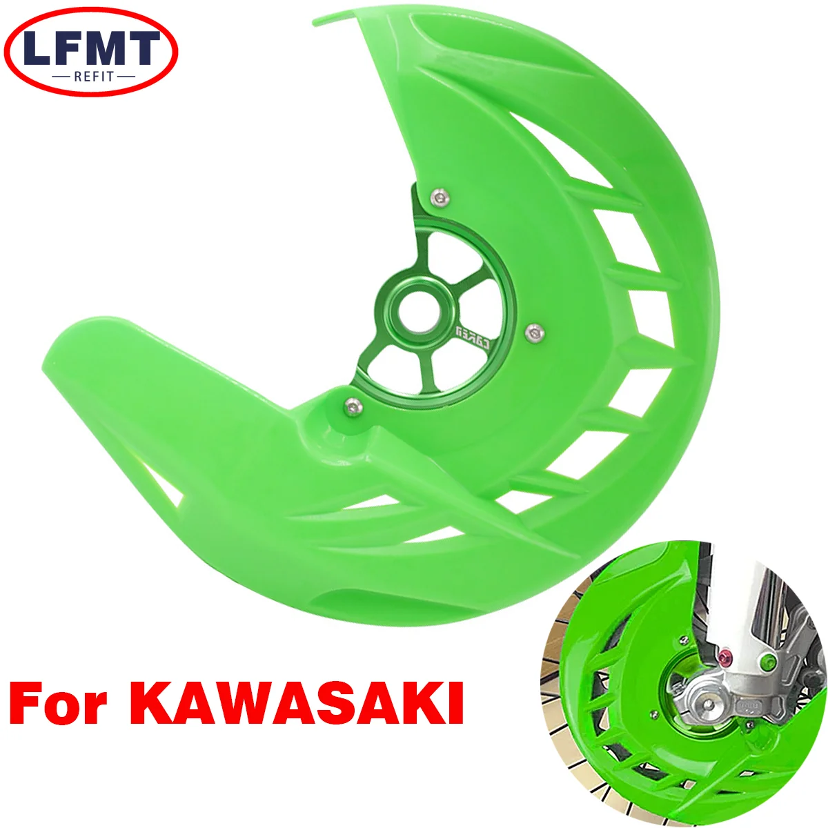 Motorcycle Front Brake Disc Guard Protector Cover For Kawasaki KX125 KX250 2006-2008 KX250F KX450F KLX450 2008-2020 Dirt bike