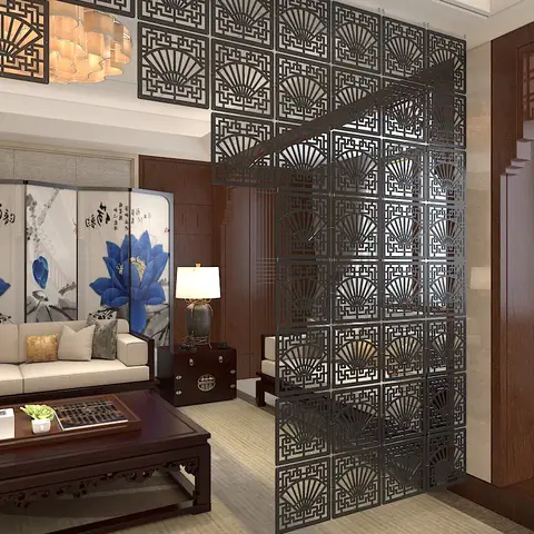 매달려 스크린 파티션 패션 MDF 현관 게스트 홈 레스토랑 침실 호텔 간단한 현대 중국 중공 스크린