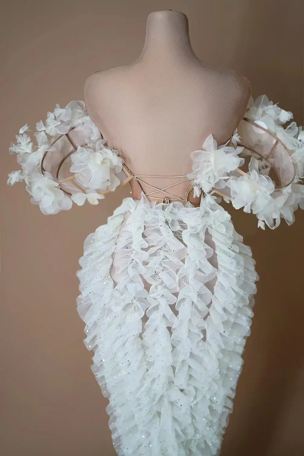 رائع زهرة ثوب مسائي طويل مثير خارج الكتف فستان ماكسي أنيق يتوهم فاخر الزفاف حفلة موسيقية فستان مثير سبليت فستان طويل