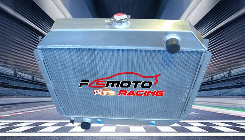 For 1968-1979 Ford F100 F150 F250 F350 Bronco V8 3 Row Radiator+Shroud Fan