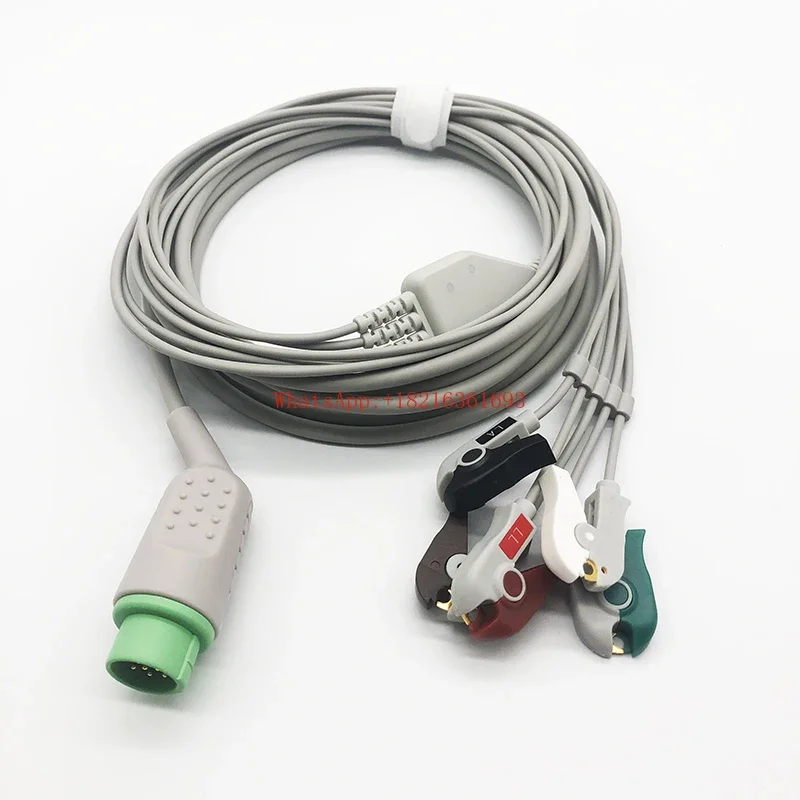 Store 4152 Q Series M Series S Series Monitor Integrated 12-pin 5-lead Encrypted ECG Lead Cable