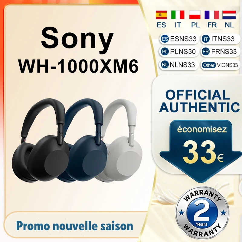 Sony WH-1000XM6 nere — l’ultima parola sul rumore in ufficio e in aereo