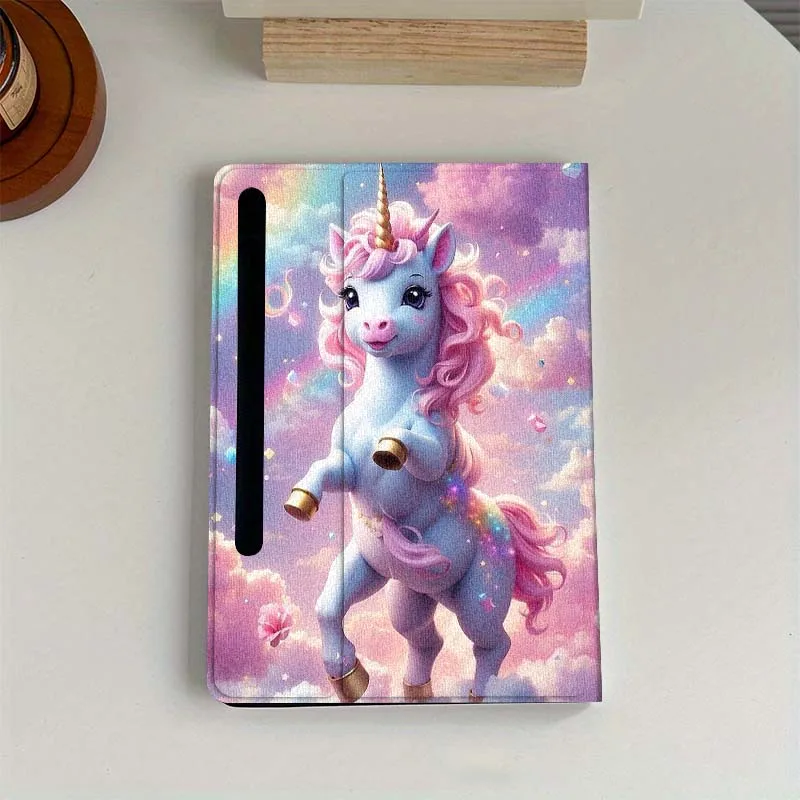 

Color Art Horse Dog Cool Gift For Samsung Galaxy Tab S6 S7 S8 S9 S10 FE Plus Lite Soft Flexible Support Tablet Case
