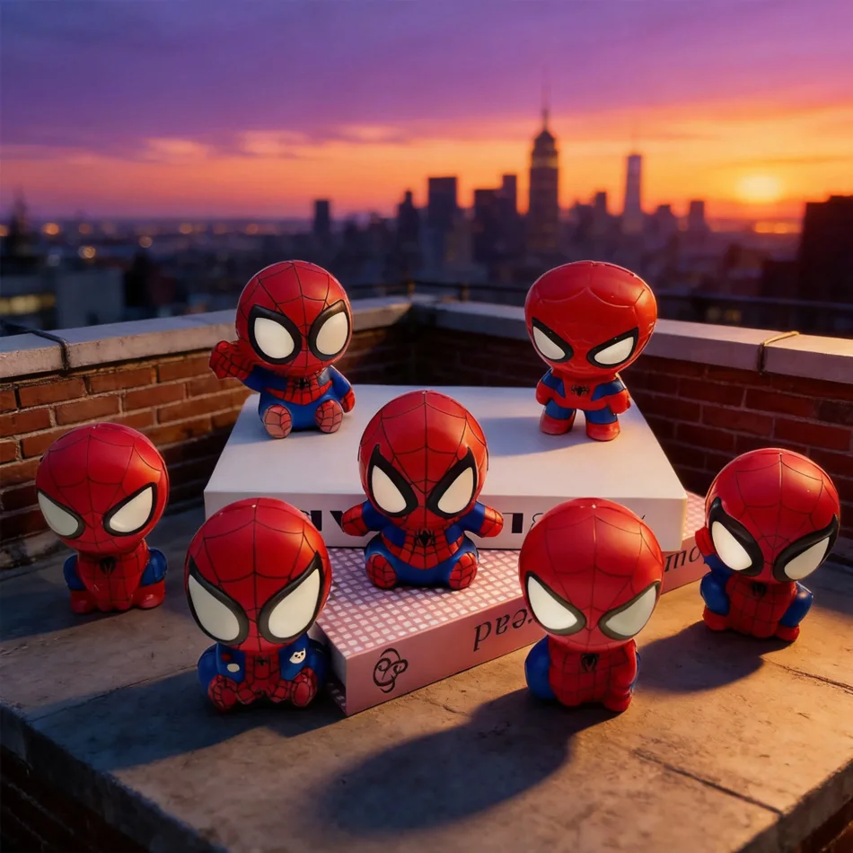 Bestseller Spider-Man Squishy Spielzeug, PU Langsam Aufsteigendes Stressabbau-Quetschspielzeug, Anime-Ornament, Fidget Toy Knisternde Squishies – Detail 2