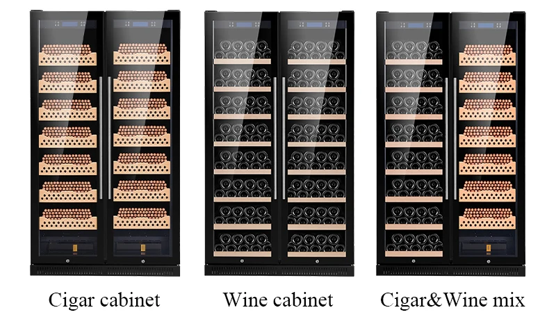 Home Wine Cigar Cellar Big Cigar Humidor Cedar Wood Large Cigar Cabinet