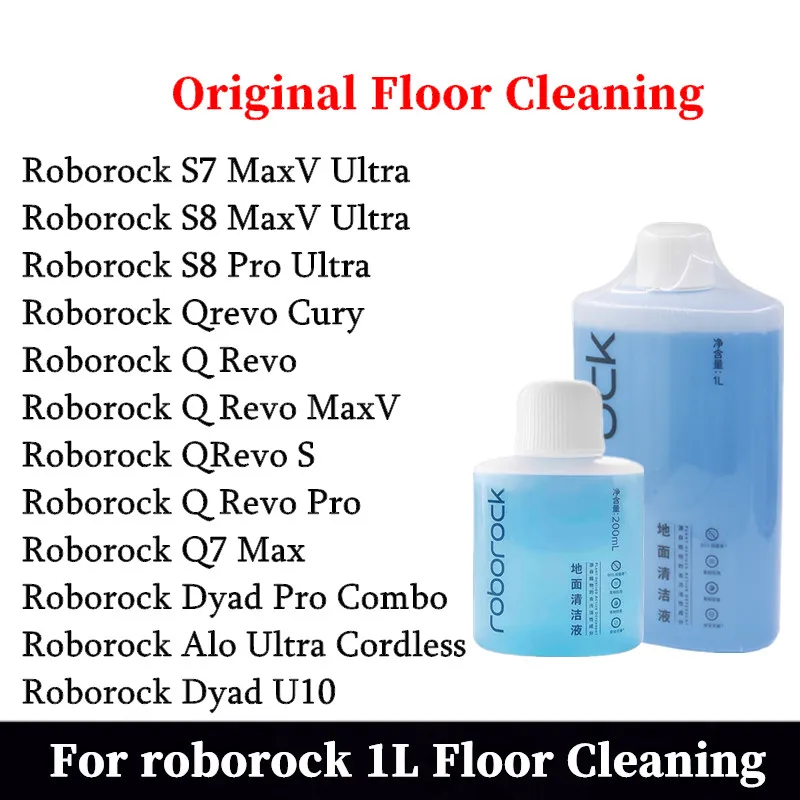 

Original For Roborock S8 Pro Ultra / S8 MaxV Ultra / Q5/Q7/Q Revo/ S7 Max Ultra/S7MaxV Plus/ 1L Floor Cleaning Solution