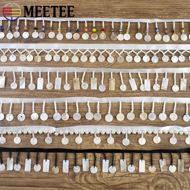 

2Yards 3/4cm Beaded Pendant Tassels Fringe Sofa Curtains Decor Handmade Lace Trim Home Textile Tassel Fringes Sewing Accessories