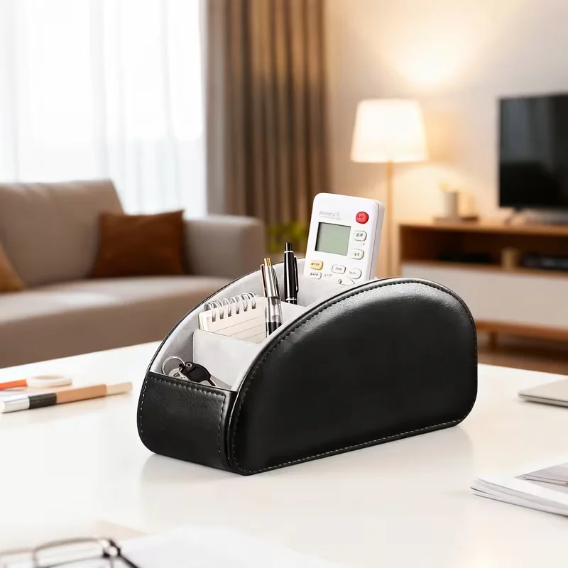 Multi-Compartment Remote Control Storage Box, Suitable for Home and Office Use, a Creative and Practical Home Storage Box