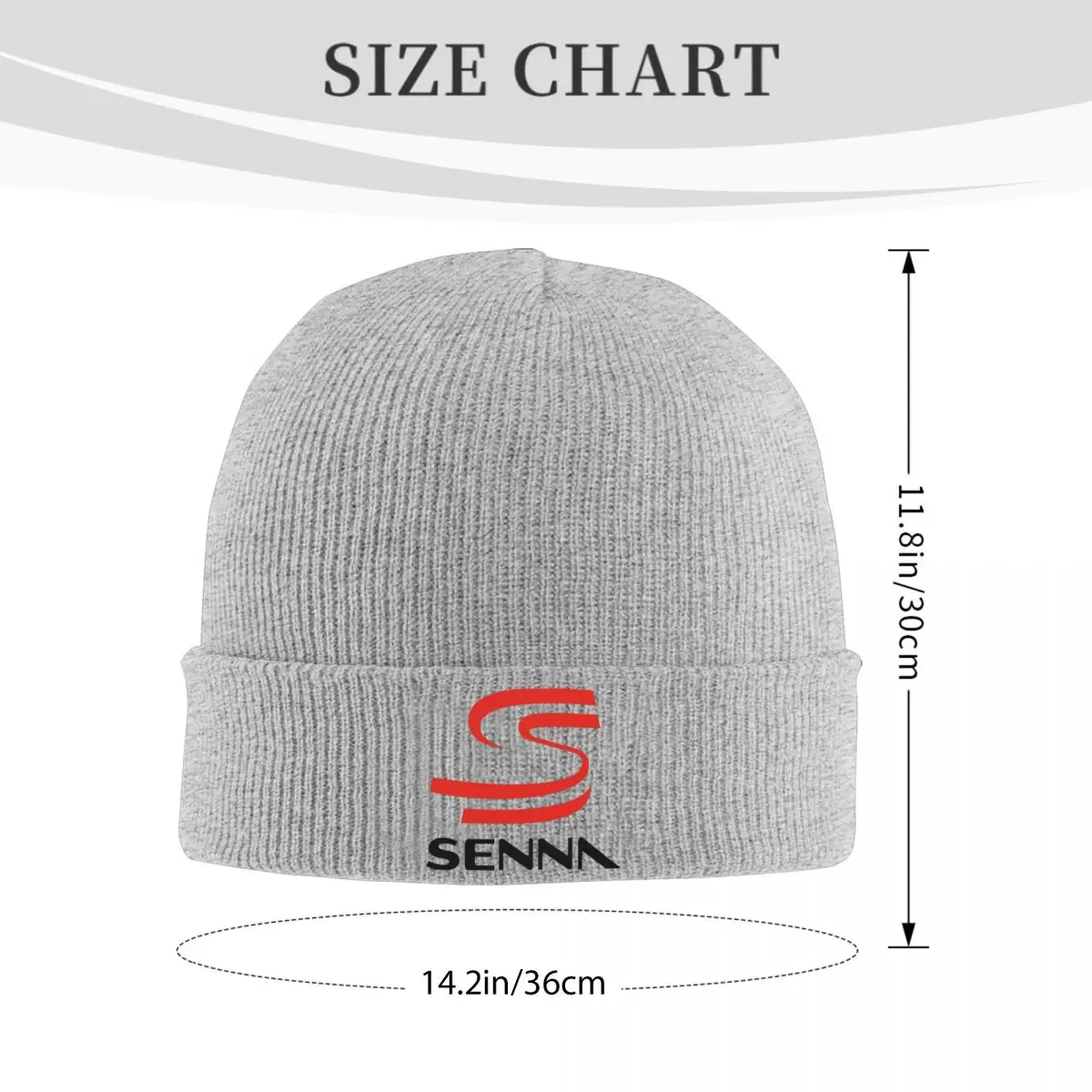 Ayrton Senna Logo Knitted Caps Women's Men's Beanie Winter Hat Hip Hop Caps