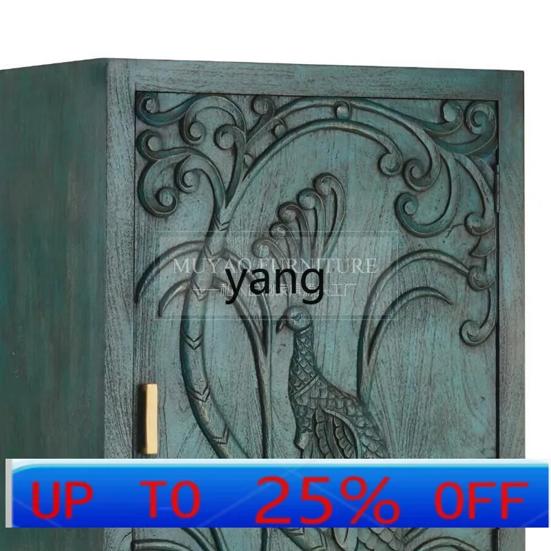 

LH French retro small wardrobe American storage cabinet antique entrance decorative cabinet