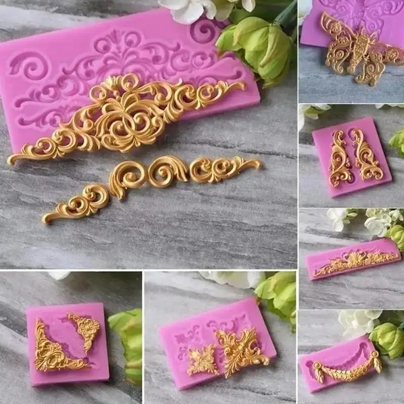 DIY Silicone Moulds Multi-purpose Fondant Cake Chocolate Soap Clay Making Mold Home Baking Pastry Decor Handmade Craft