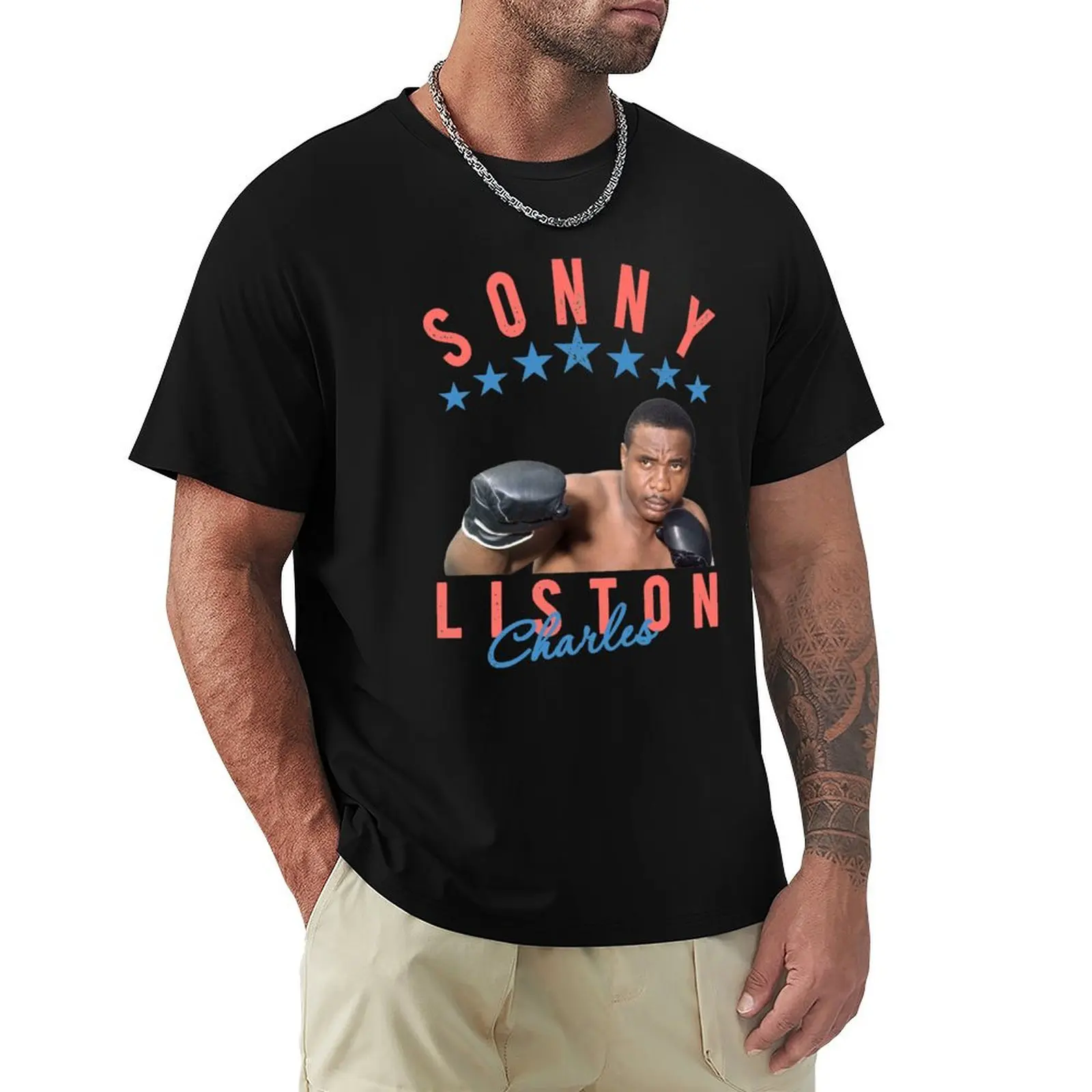 Sonny Liston..Boxing worlds champion . T-Shirt sports fans heavyweights anime clothes funnys t shirts for men graphic