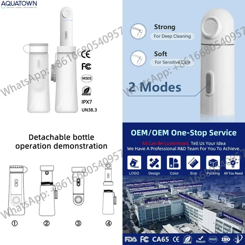 Personal Hygiene Cleaning Portable Bidet Electric Rechargeable Mini Handheld Travel Bidet Sprayer with Travel Bag