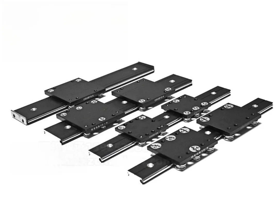 Black dual-axis linear guide 50mm OSGR10 slide rail OSGB10 block optical axis photography track woodworking machinery