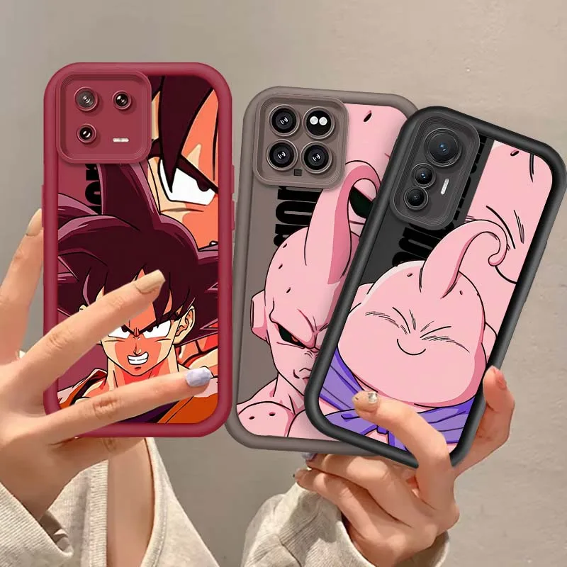 

Luxury D-Dragon Ball Goku For Xiaomi Mi 15 14 14T Redmi 13 13T 13C 12C 14C 12 12T 11 11i Lite Pro 5G Eye Ladder Phone Case