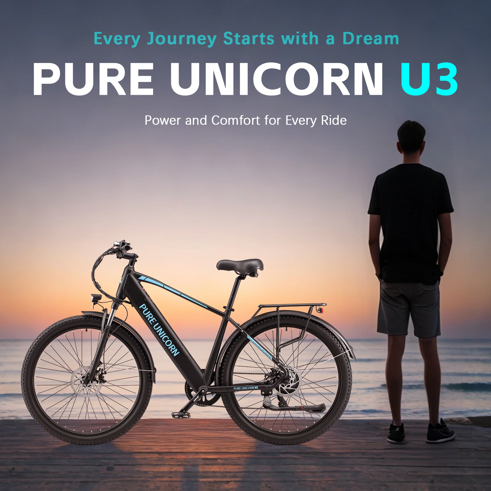 PURE UNICORN U3 Elektrofahrrad 29 Zoll für Herren 48V 750W Erwachsenen-E-Bikes Kostenloser Versand Elektro-E-Bike Günstige Elektro-Mountainbikes – Detail 1