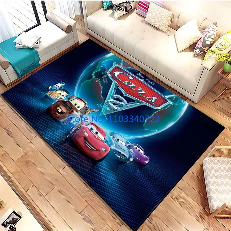 Anime Lightning McQueen Car Boy Rug Carpets 120x160cm Decor for Living Room Children's Bedroom Sofa Bathroom Kids Floor Mat