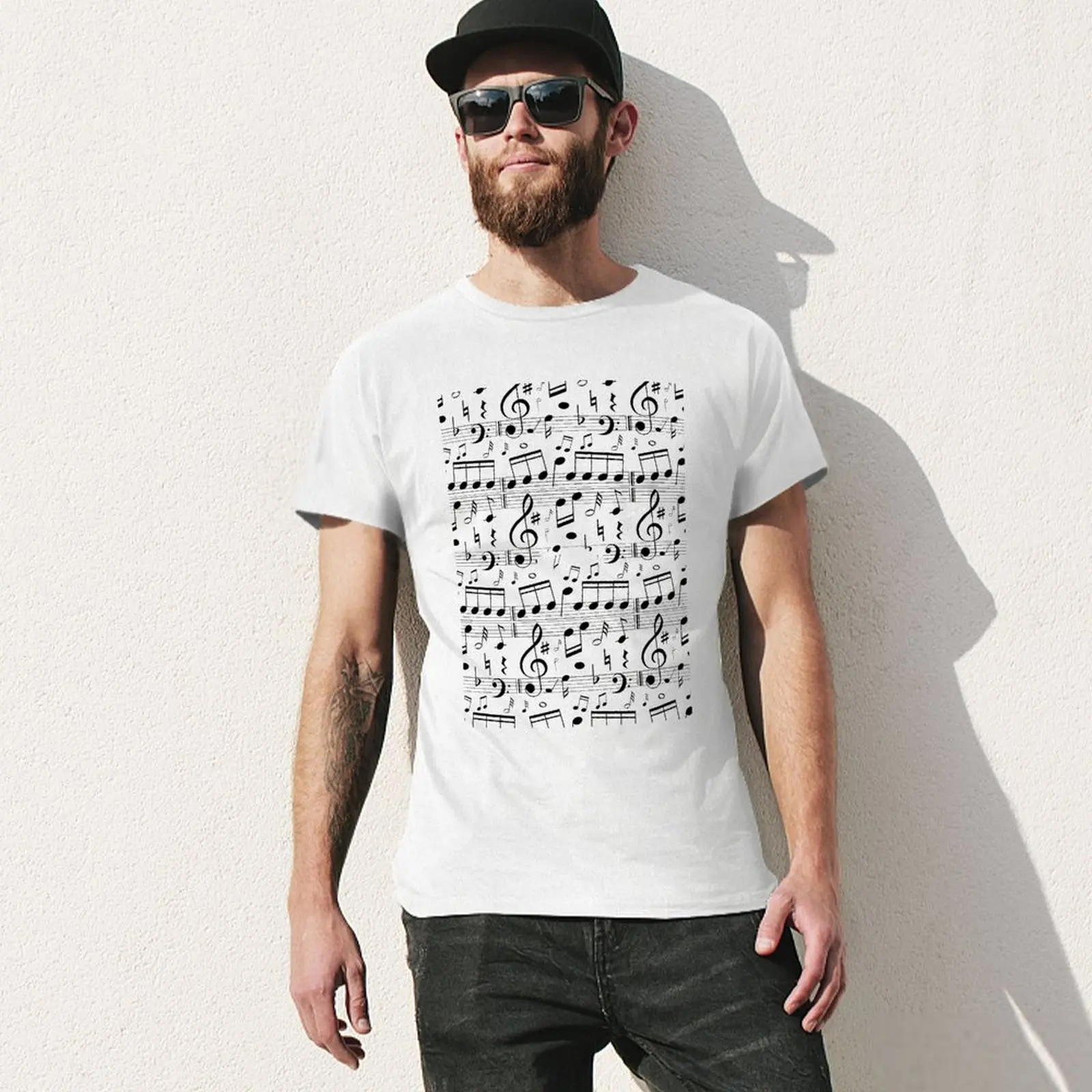 Musical Notes A Line Dress for Sale Fresh T-shirt Move Tshirt Hipster Novelty Travel USA Size image 6