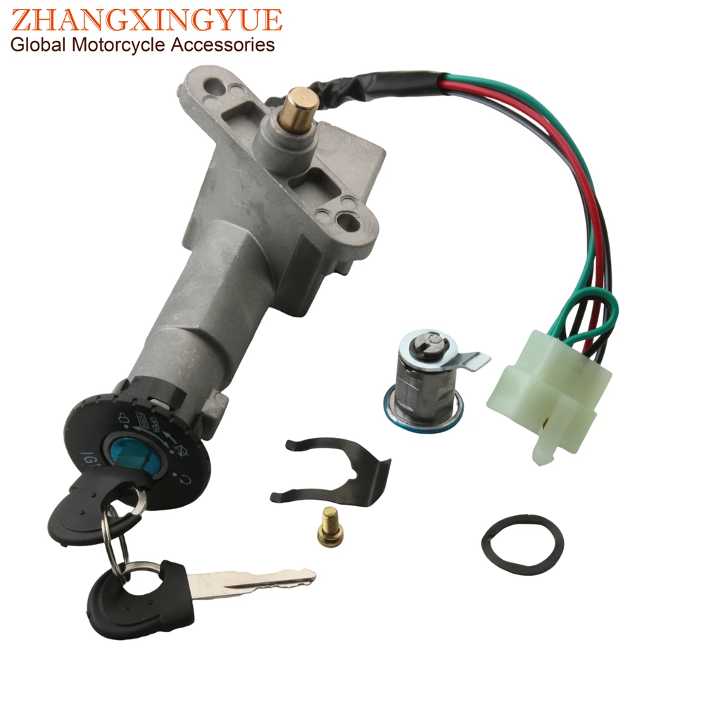 Scooter Ignition Switch Seat Lock Key Set For Sym Jet 4 Symphony S SR 50 125i 35010-Z6A-010