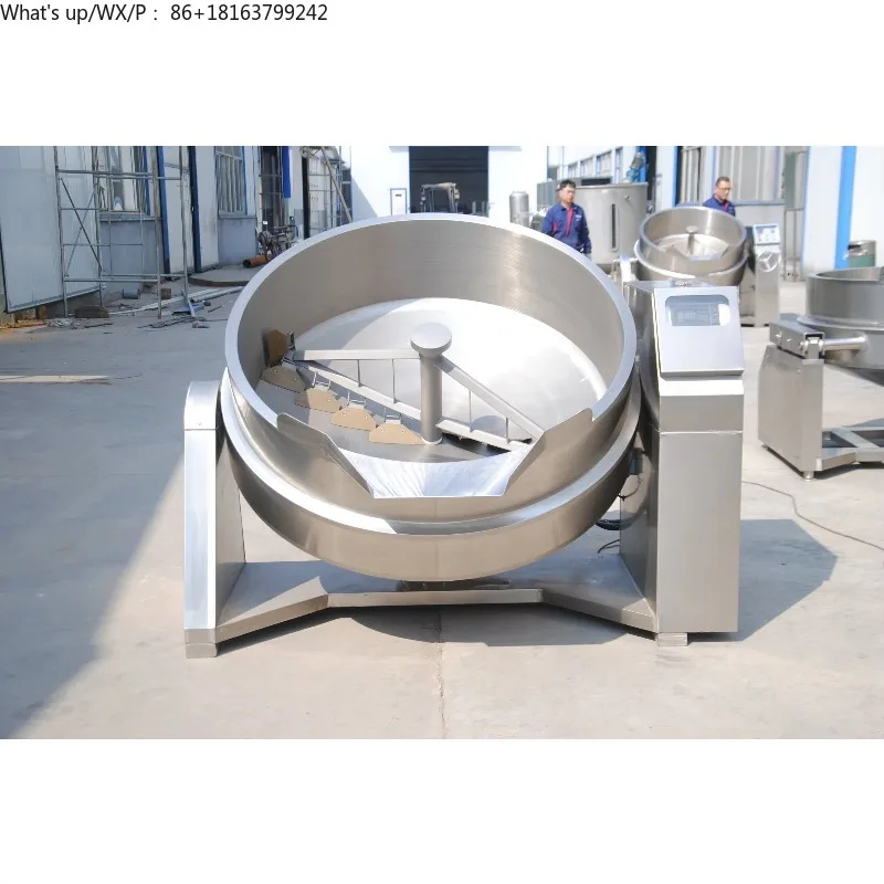 Industrial Slow Jacketed Kettle Mixer Tilting Multipurpose Chocolate Cooker