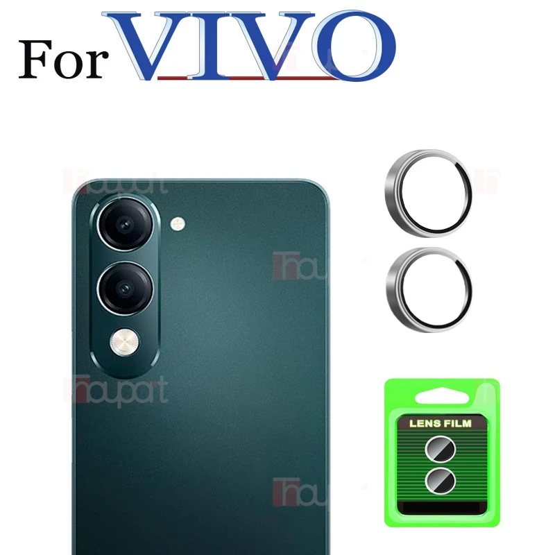Newly Upgraded Camera Protector For VIVO Y19 Y04 Y29S 5G Glass Camera Lens Film Metal Frame 3D Design Full Cover