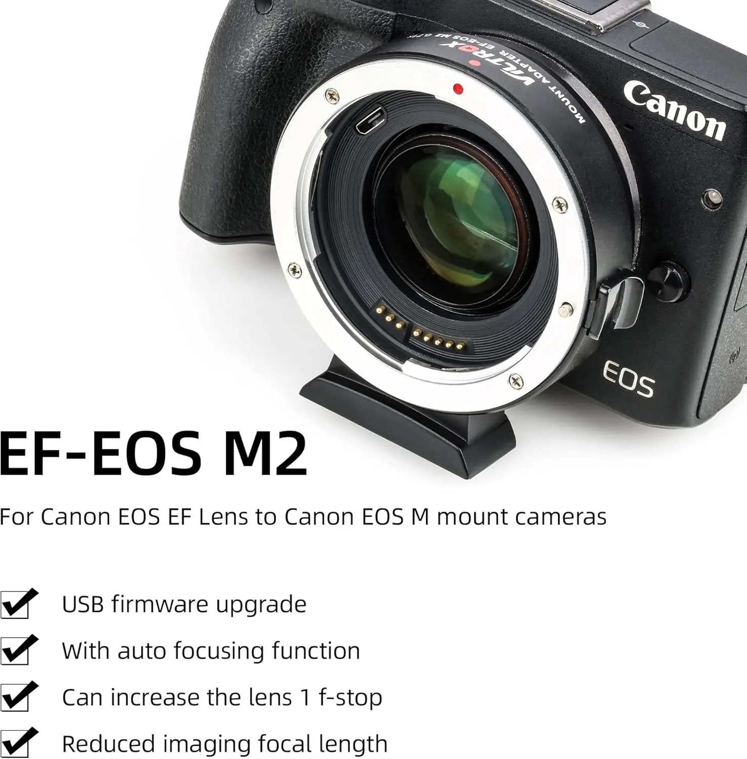 Canon EF Lens to EF-M Mount for Canon