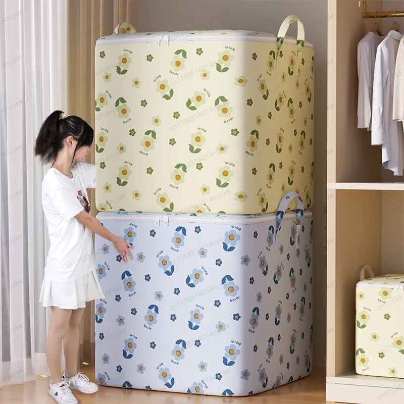 Large Duvet Storage Bag Heavy Duty Comforter Organizer Waterproof Moving Packing Bag for Clothes Blankets