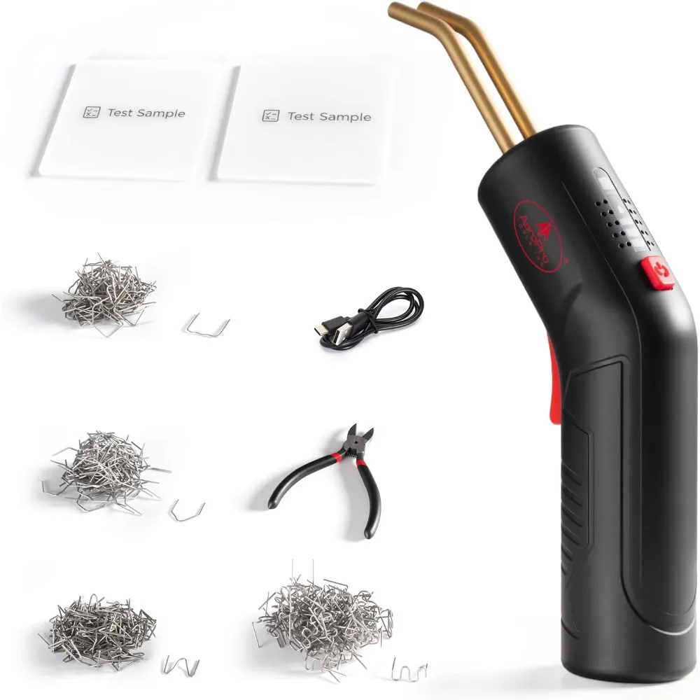 

AEROPRO TOOLS Сварочный аппарат для пластика, комплект для сварки пластика, комплект для ремонта пластика горячего степлера, пластиковый степлер, сварочный пистолет, паяльный комплект для