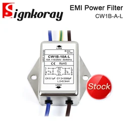 SignkoRay EMI Power Filter CW1B-3A 6A 10A 20A-L AC 220V Single Phase Interference Purification