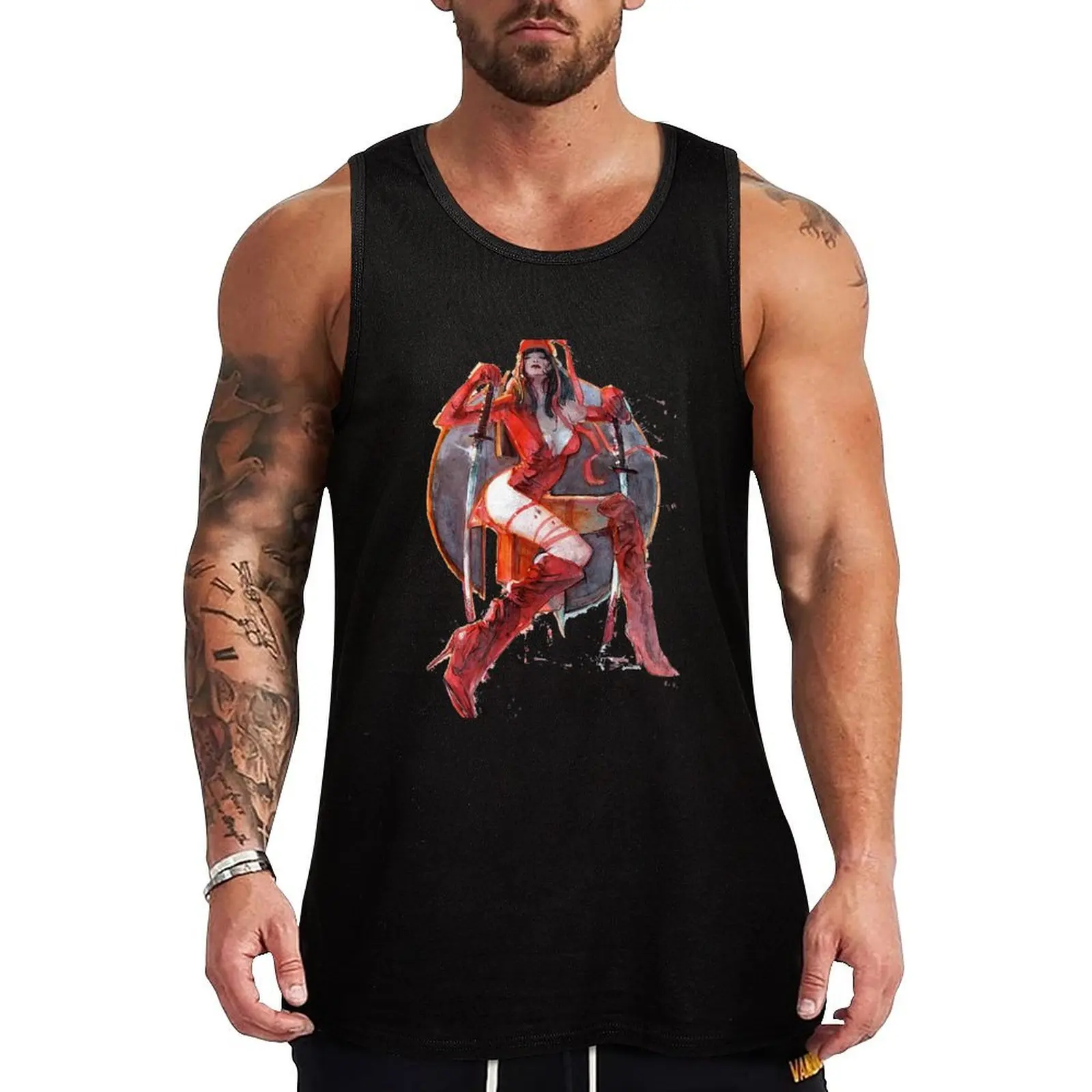 Elektra Tank Top bodybuilding for men Man clothes for gym